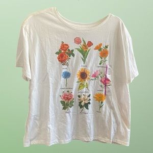 Flower print t-shirt